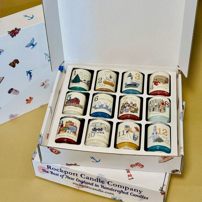 12 Days of Christmas boxed candle set