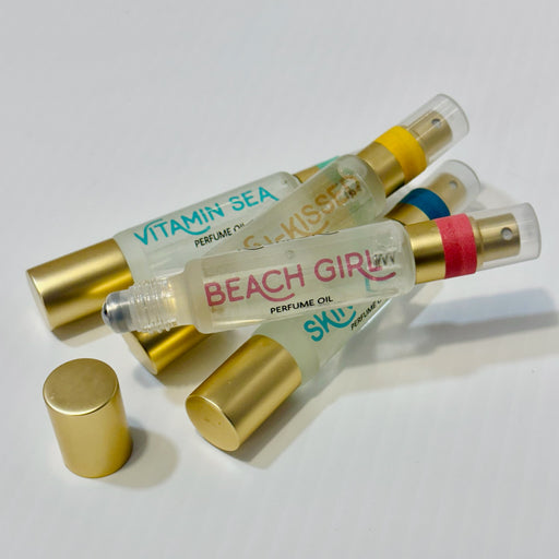 Perfume oil roll on spray