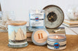Fisherman's Race candle from The Vintage Postcard Collection with Fog Horn and Beachcomber candles