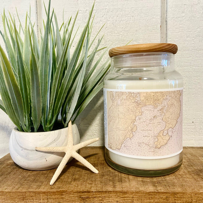 Compass Rose Nautical Chart Candles